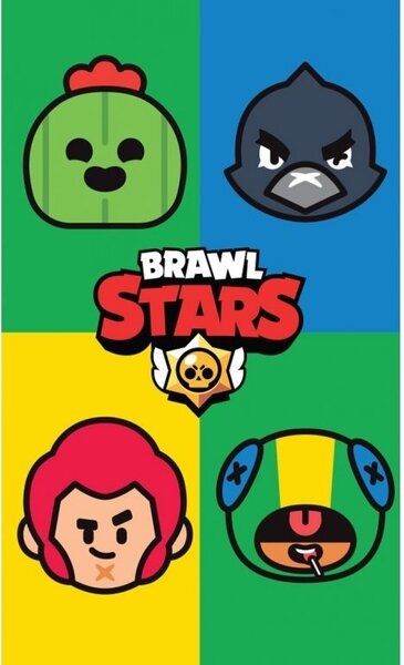 Carbotex Dětský froté ručník Brawl Stars Portréty 30x50 cm