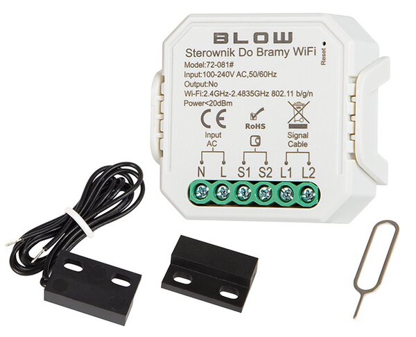 Smart dálkové ovládání pro vrata a brány BLOW 72-081, WiFi TUYA