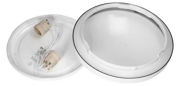 Stropní svítidlo ORNO SELENE CL/2XE27-10/W, 2xE27, max. 2x60W IP54, průměr 30,5cm, bílá