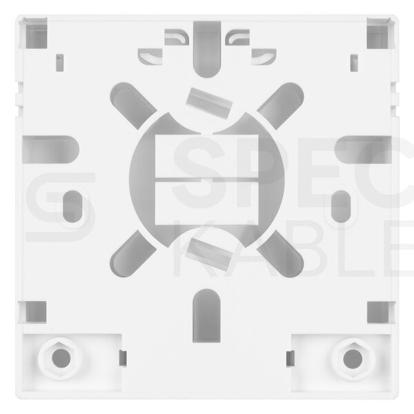 Zásuvka NEKU pro optiku FO FTTH na 2 adaptery SC simplex na omítku bílá