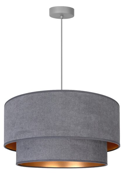 Závěsná svítidlo Duolla, Boho, Šedá, Ložnice, Tkanina / Textil, Young lifestyle