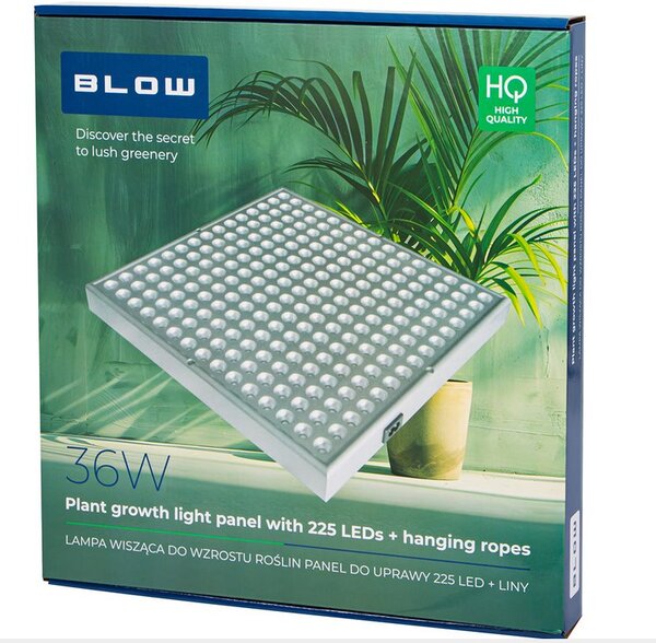 Lampa pro růst rostlin BLOW 71-303, 225 LED + lanka, 36W, závěsná