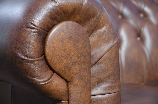 Kožená pohovka Chesterfield Windsor 2M High