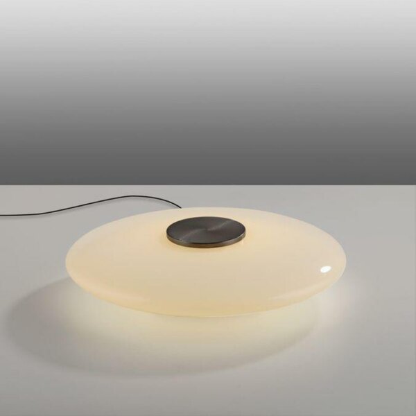 PAUL NEUHAUS LED stolní lampa PURE Vitrum dotykový vypínač 2700K hnědá / opál 4080-34
