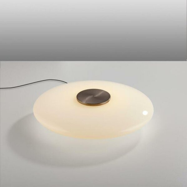 PAUL NEUHAUS LED stolní lampa PURE Vitrum dotykový vypínač 2700K hnědá / opál 4080-34