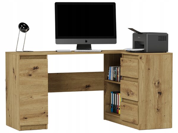 Rohový PC stolek Nyper (artisan). Akce -12%