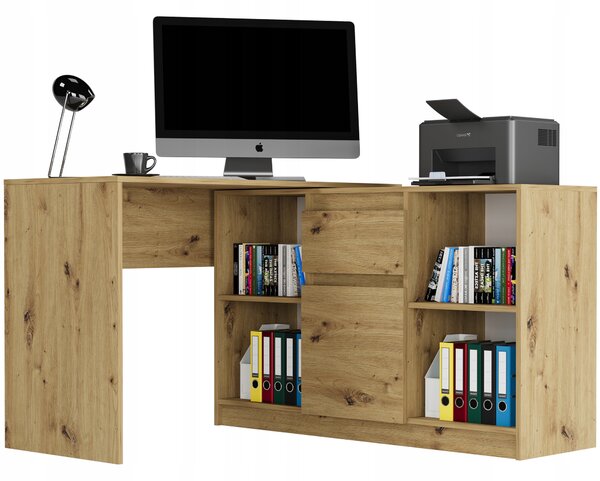 Rohový PC stolek Nokru (artisan). Akce -11%