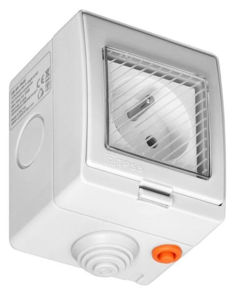 Chytrá zásuvka s TUYA ORNO OR-SH-17405 Smart Home, IP55, na omítku