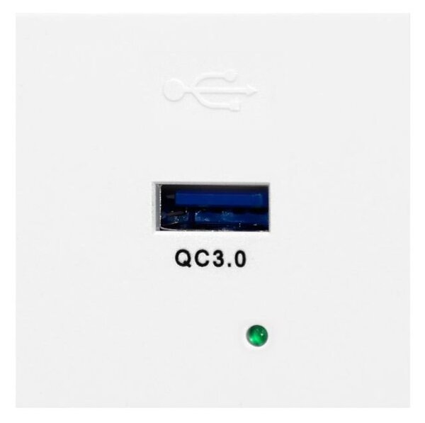 ORNO Modulární nabíjecí USB port OR-GM-9010/W/USBQ, Quick charge, barva bílá