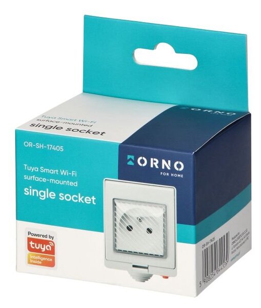 Chytrá zásuvka s TUYA ORNO OR-SH-17405 Smart Home, IP55, na omítku