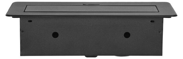Výklopný blok zapuštěný ORNO OR-GM-9034/B, 2x 230V, 1x USB-A, 1x USB-C, černá