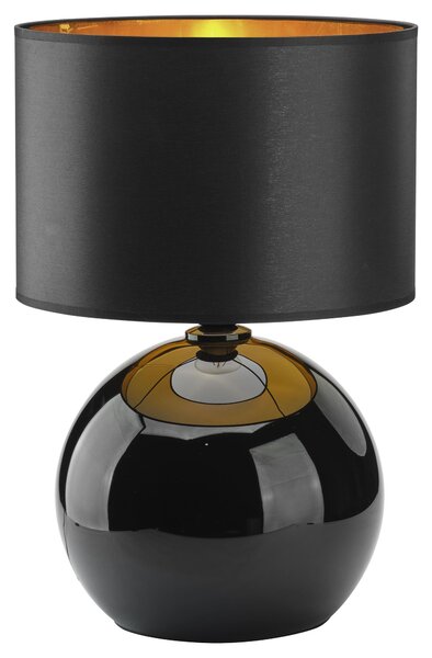 TK-LIGHTING Stolní moderní lampa PALLA, 1xE27, 60W, kulatá, černozlatá 5081