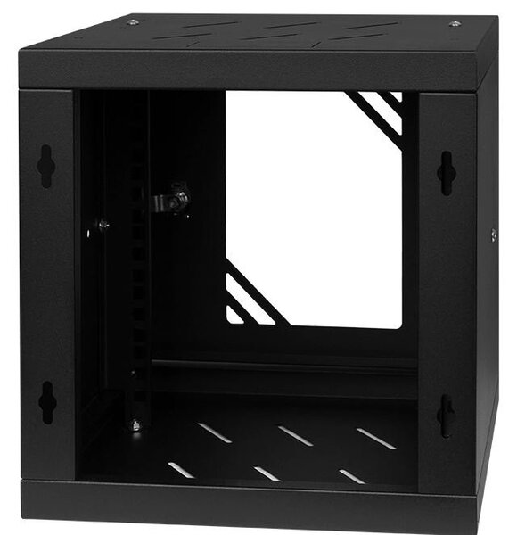 RACK skříň závěsná NEKU TS 10" 6U 300mm, samosestavitelná, černá 9005