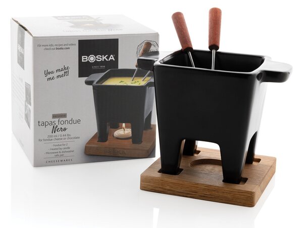 Sada na fondue Tapas, 300ml, Boska, černá