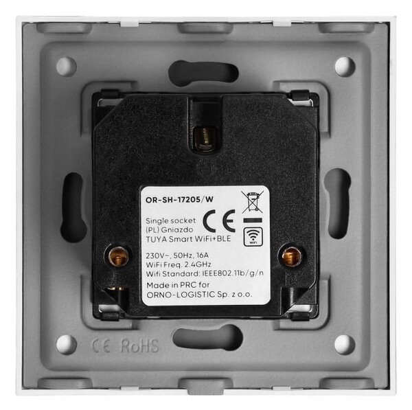 Chytrá zásuvka s TUYA ORNO OR-SH-17205/W Smart Home, pod omítku