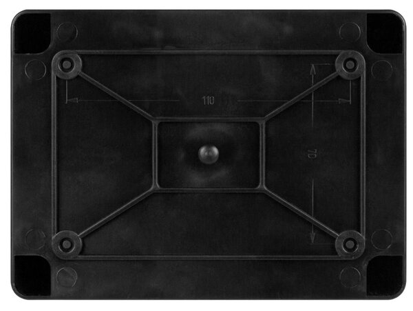Plastová instalační krabice hermetická S-BOX 316C, 150x110x70mm IP65, černý, UV