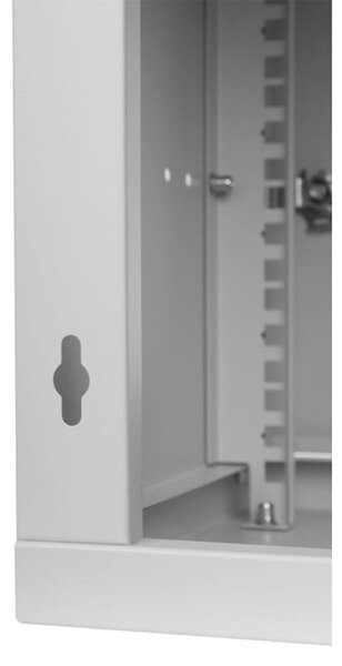 RACK skříň závěsná NEKU TS 10" 6U 300mm, samosestavitelná, šedá 7035