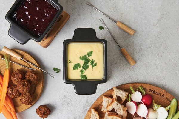 Sada na fondue Tapas, 300ml, Boska, černá