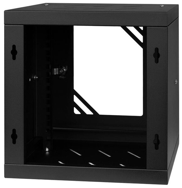 RACK skříň závěsná NEKU TS 10" 6U 300mm, samosestavitelná, černá 9005