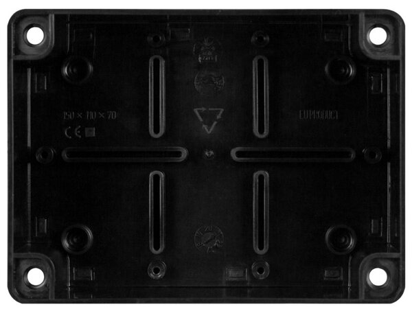 Plastová instalační krabice hermetická S-BOX 316C, 150x110x70mm IP65, černý, UV