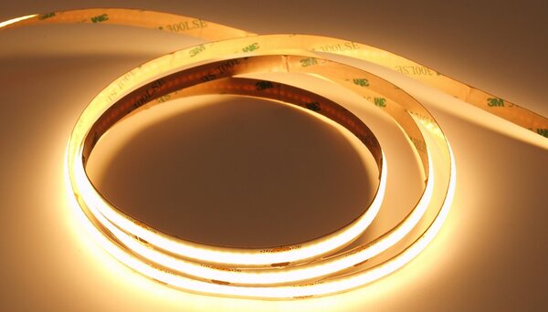 Profi LED pásek COB MW Lighting UQS-COB-8W-WW-12V 12VDC, 3000K, 12V, 5m, IP20, teplá bílá