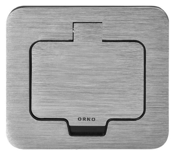 Zapuštěná zásuvka s víčkem, hermeticky uzavřená ORNO OR-GM-9031, nerez IP55