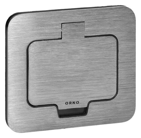 Zapuštěná zásuvka s víčkem, hermeticky uzavřená ORNO OR-GM-9031, nerez IP55