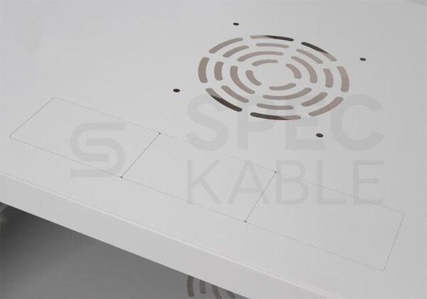 RACK skříň závěsná 19" 4U 350mm, sv. šedá, k samosestavení