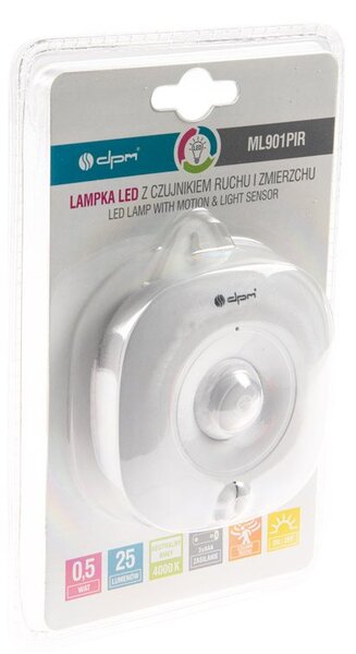 LED orientační svítidlo DPM ML901PIR se senzorem pohybu a soumrakovým čidlem