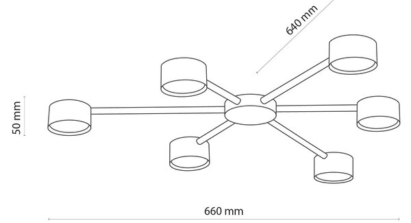 Stropní svítidlo TK 4692 AVIA černá
