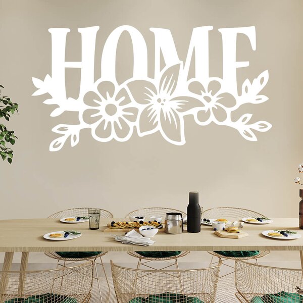 Živá Zeď Samolepka Nápis Home Barva: černá