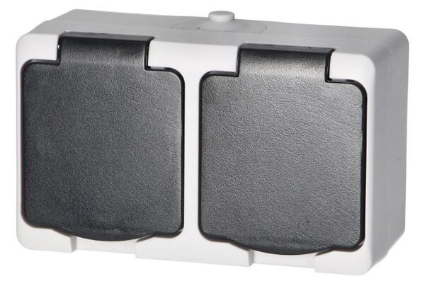 Dvojzásuvka 2x2P+E Orno AQUATIC MINI IP54 OR-OE-7306/WB