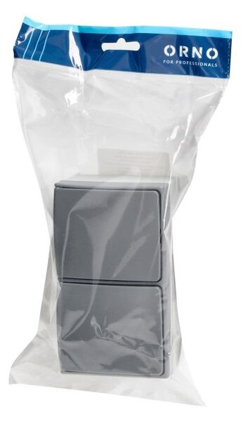 Zásuvka 2x 2P+E Orno AQUATIC PRO IP54 OR-OE-7406-GR šedá