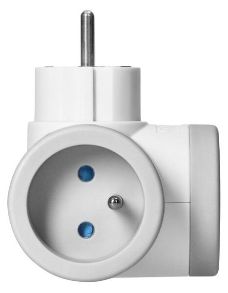 Rozbočovací zásuvka ORNO OR-AE-13281/G s USB nabíječkou, bílo-šedá