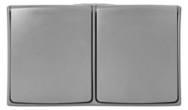 Zásuvka 2x 2P+E Orno AQUATIC PRO IP54 OR-OE-7406-GR šedá
