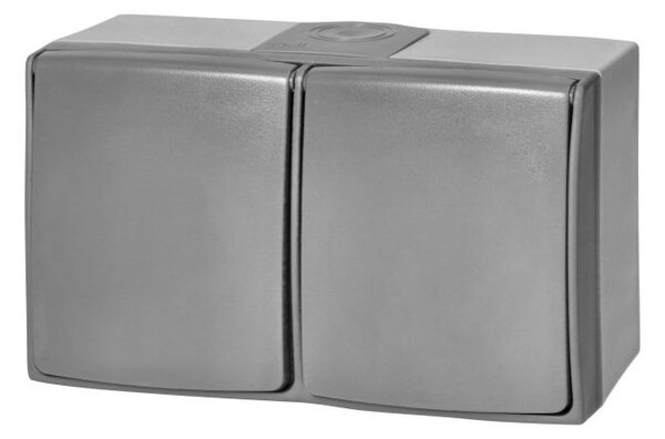 Zásuvka 2x 2P+E Orno AQUATIC PRO IP54 OR-OE-7406-GR šedá