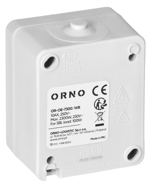 Vypínač Orno AQUATIC MINI IP54 OR-OE-7300/WB černo-bílá