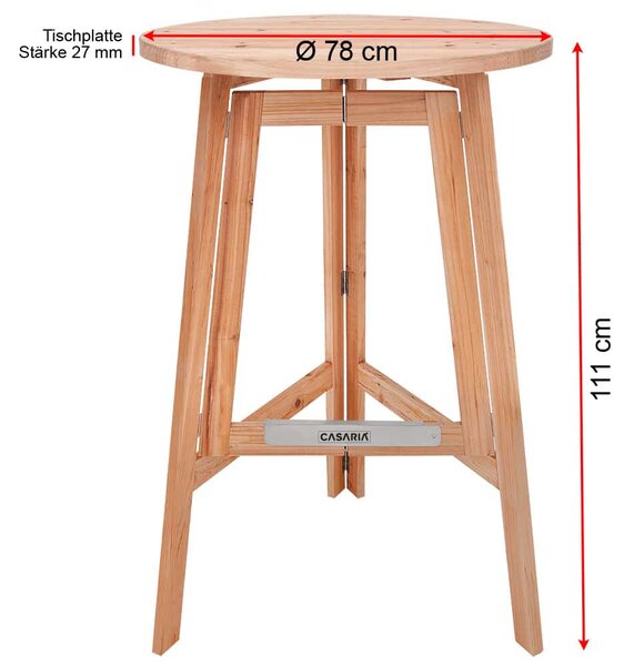 Deuba Barový skládací stůl - Ø78 cm