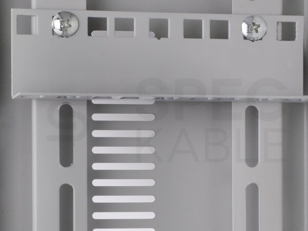 Kovový rozváděč montážní skříň 540x400x180 mm TPR-3U, záda plech, lesklá bílá