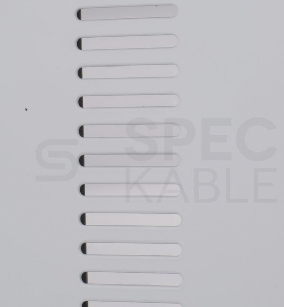 Kovový rozváděč montážní skříň 540x400x180 mm TPR-3U, záda plech, lesklá bílá