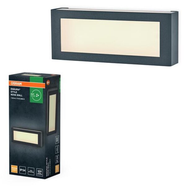 LEDVANCE venkovní nástěnné svítidlo Endura Style Nova 10 W 220-240 V 3000 K IP54