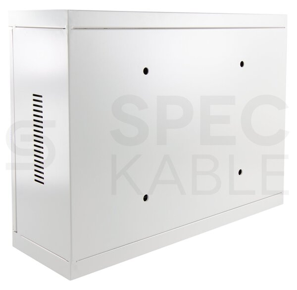 Kovový rozváděč montážní skříň 540x400x180 mm TPR-3U, záda plech, lesklá bílá