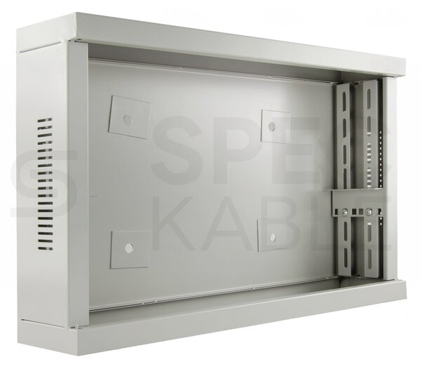 Kovový rozváděč montážní skříň 540x350x120 mm TPR-2U, záda plech, lesklá bílá