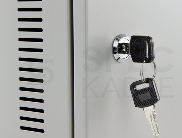 Kovový rozváděč montážní skříň 540x350x120 mm TPR-2U, záda plech, lesklá bílá