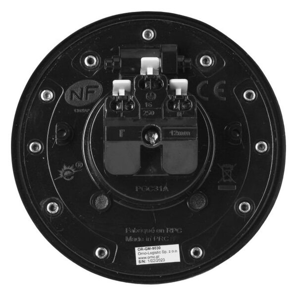 Zapuštěná zásuvka s víčkem, hermeticky uzavřená ORNO OR-GM-9030, nerez IP55