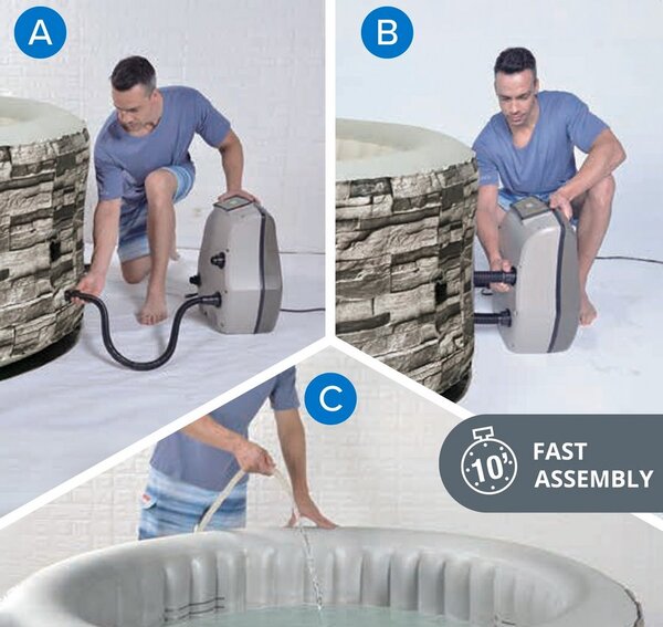 AVENLI NICE jacuzzi CIHLA - nafukovací vířivka pro 6 osob