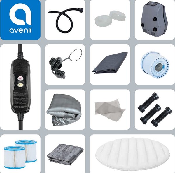 AVENLI NICE jacuzzi CIHLA - nafukovací vířivka pro 6 osob