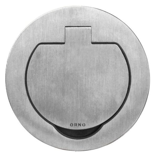 Zapuštěná zásuvka s víčkem, hermeticky uzavřená ORNO OR-GM-9030, nerez IP55