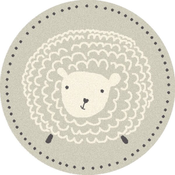 Dětský koberec Agnella Isfahan M Sheep popel kruh