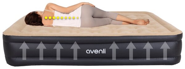 Nafukovací matrace AVENLI 24042EU s vestavěnou pumpou 203x157x47